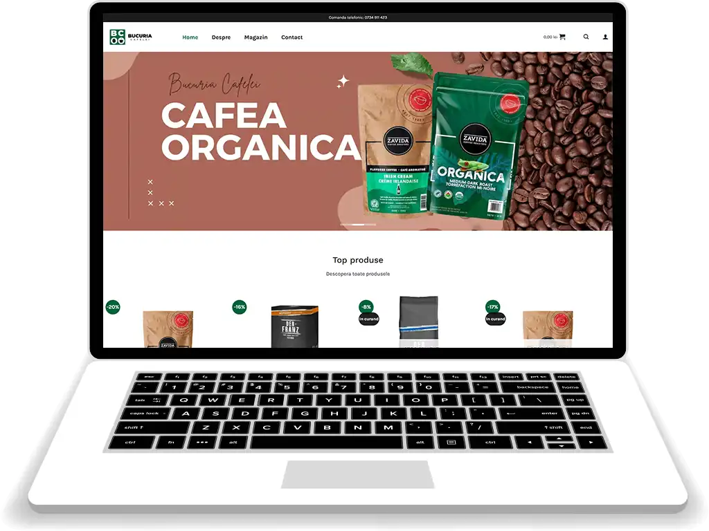 Bucuria Cafelei - Site web