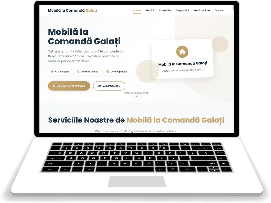 Mobila la Comanda Galati - Site web