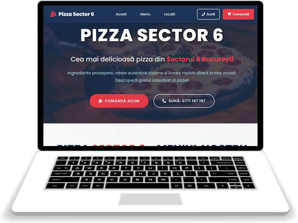 Pizza Sector 6 - Site web