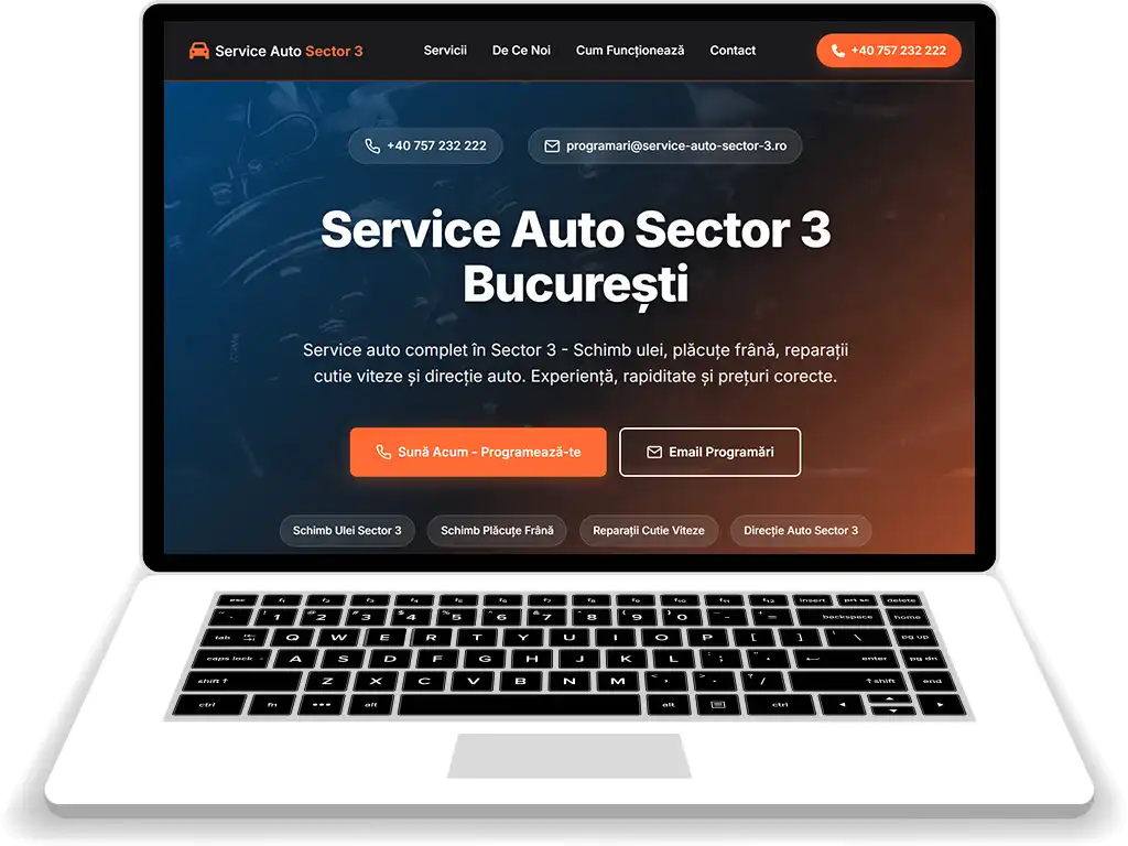 Service Auto Sector 3 - Site web