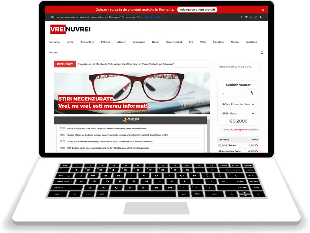 Vrei Nu Vrei - Site web